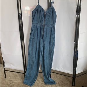 Pilcro and the Letterpress Denim Jumpsuit